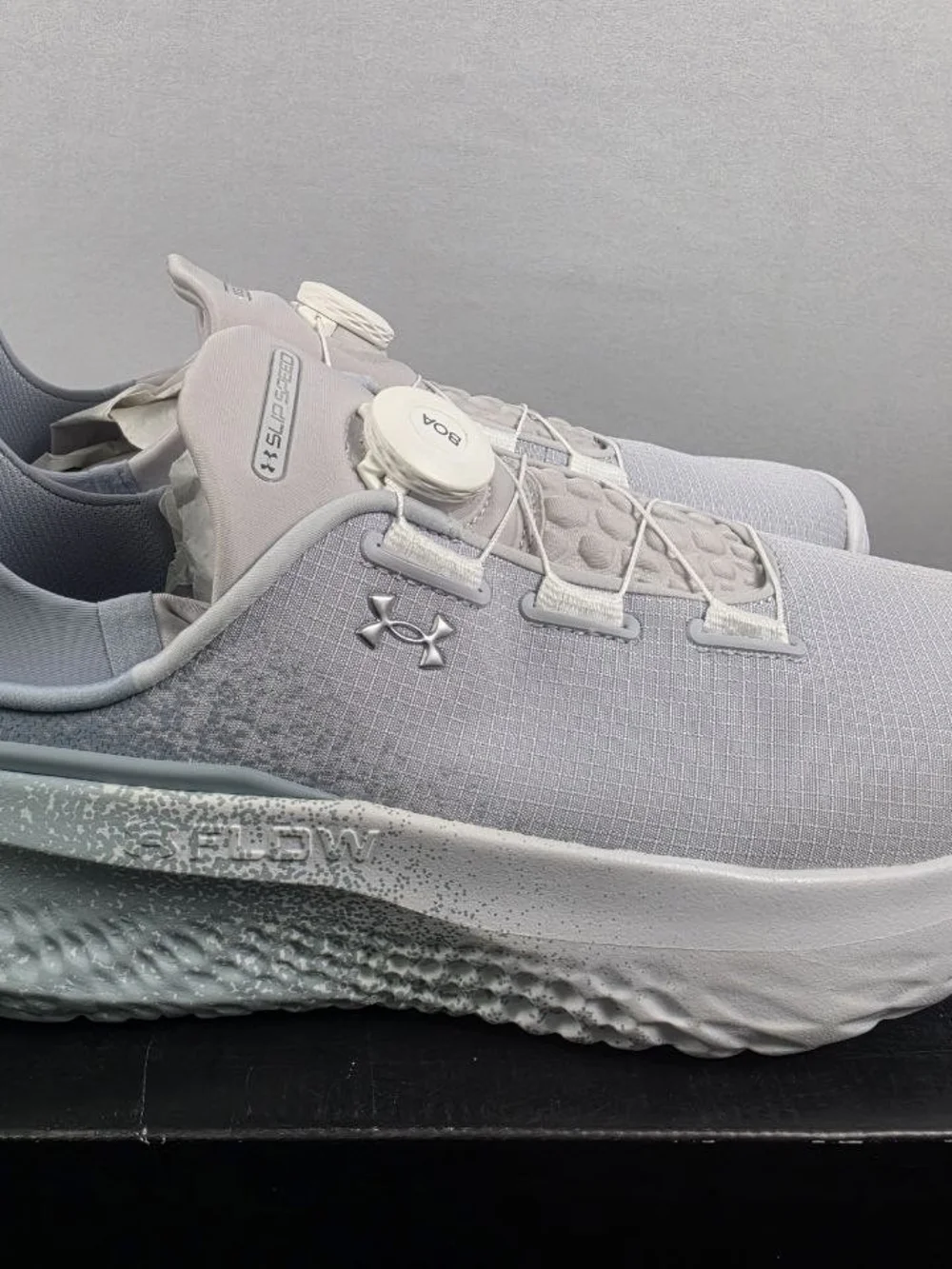Under Armour Men’s White Performance Dial-Lace Sneakers